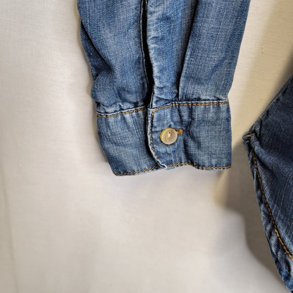 Cloth & Stone Blue Button Down Shirt - Picture 4 of 6